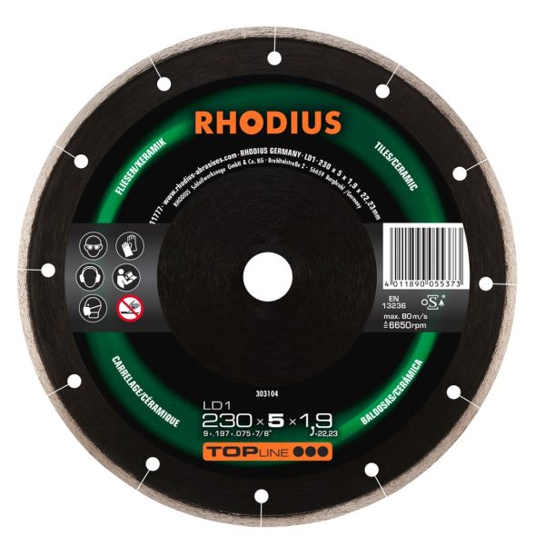 Disco corte diamante 230 x 5 x 1.4 x 22.23 mm LD1