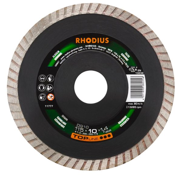 Disco corte diamante 115 x 10 x 1.4 x 22.23 mm DG10