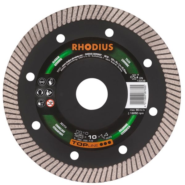 Disco corte diamante 125 x 10 x 1.4 x 22.23 mm DG10