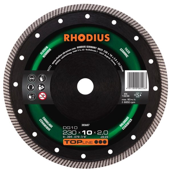Disco corte diamante 230 x 10 x 2 x 22.23 mm DG10