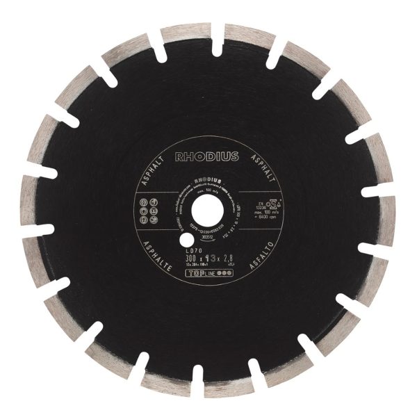 Disco corte diamante asfalto 300 x 13 x 2.8 x 25.40 mm LD70
