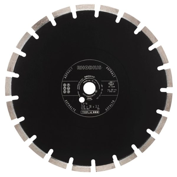 Disco corte diamante asfalto 350 x 13 x 3 x 25.40 mm LD70