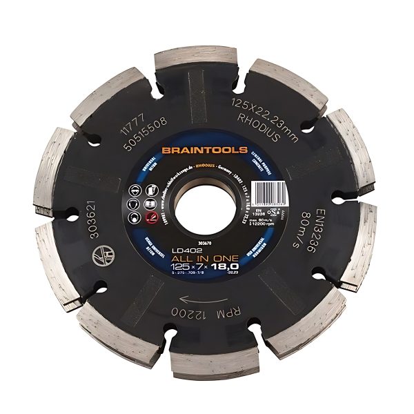 Disco diamante fresador 125 x 7 x 18 x 22.23 mm LD402