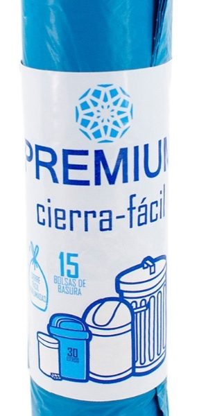 BOLSA BASURA HOGAR-FACIL 55 X 55 15 UND