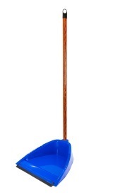 RECOGEDOR ANTIVUELCO AZUL CON PALO