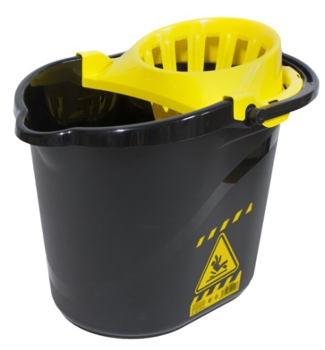 CUBO ONE 15 L NEGRO SEÑAL ESCURRIDOR AMARILLO