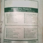 VIDRIO FILTRANTE 25 KG