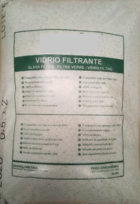 VIDRIO FILTRANTE 25 KG
