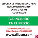 ESPUMA POLIURETANO FM310 750 ML (12 UND)