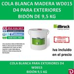 COLA BLANCA MADERA WD015 D4 9,5 KG
