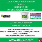 COLA BLANCA MADERA WD015 D4 9,5 KG