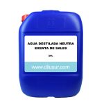 AGUA DESTILADA EXENTA SALES 25 L