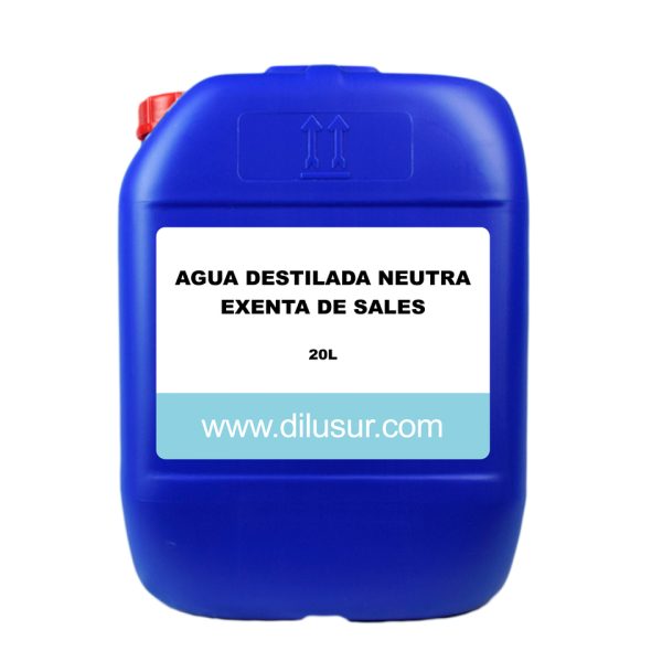 AGUA DESTILADA EXENTA SALES 25 L