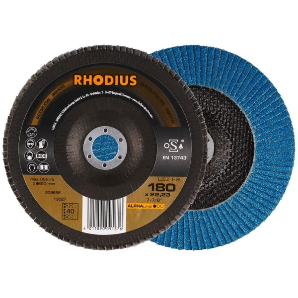 Disco desbaste laminas 180 mm LSZ F2 K40 10 und