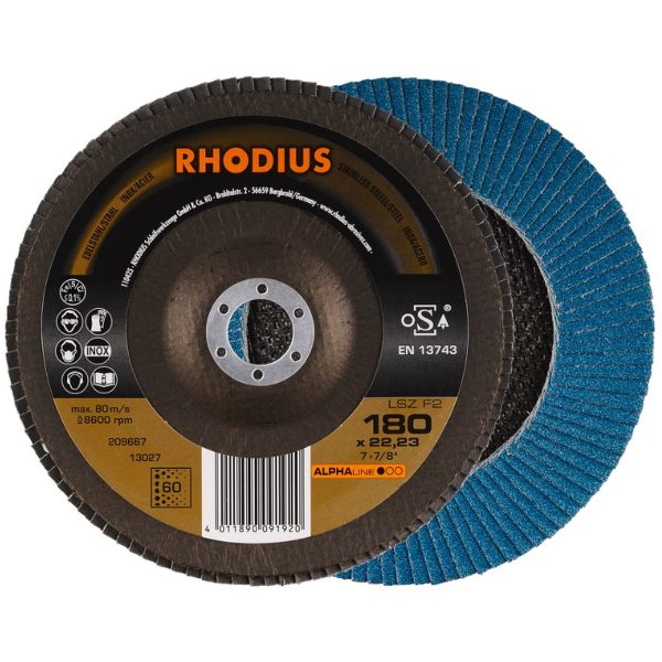 Disco desbaste laminas 180 mm LSZ F2 K60 10 und