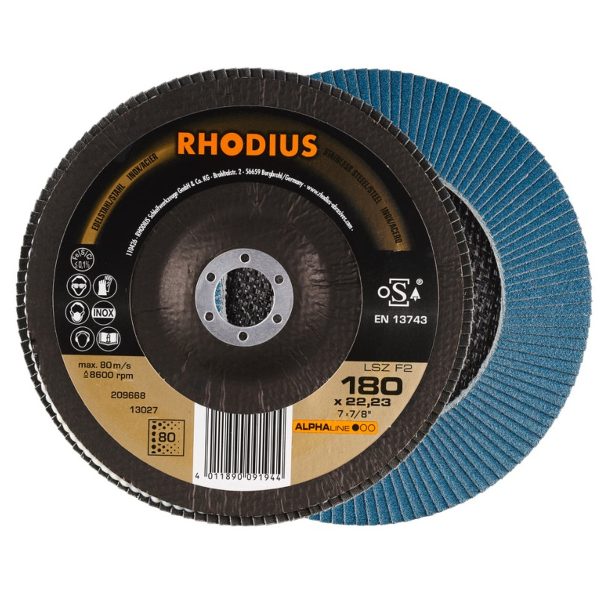 Disco desbaste laminas 180 mm LSZ F2 K80 10 und